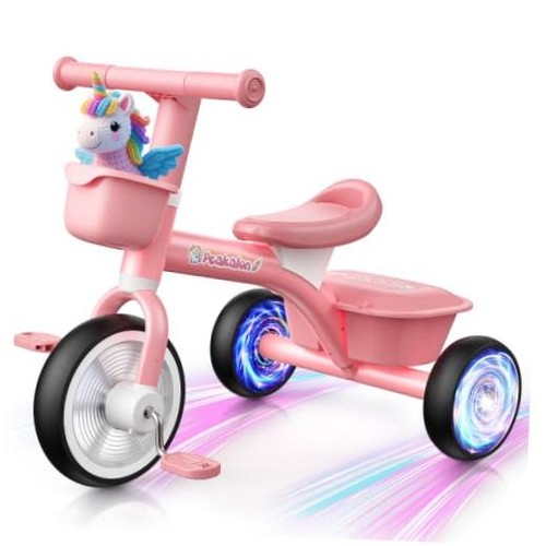 Triciclo bambino unicorno rosa