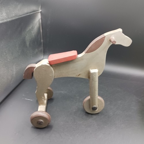 Antico triciclo cavallo legno - antico,