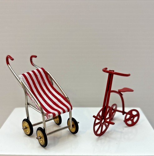 Passeggino rosso bianco - , e